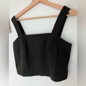 Everlane organic cotton black top size 4